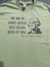 Load image into Gallery viewer, George Washington stacking bodies short sleeve t-shirt
